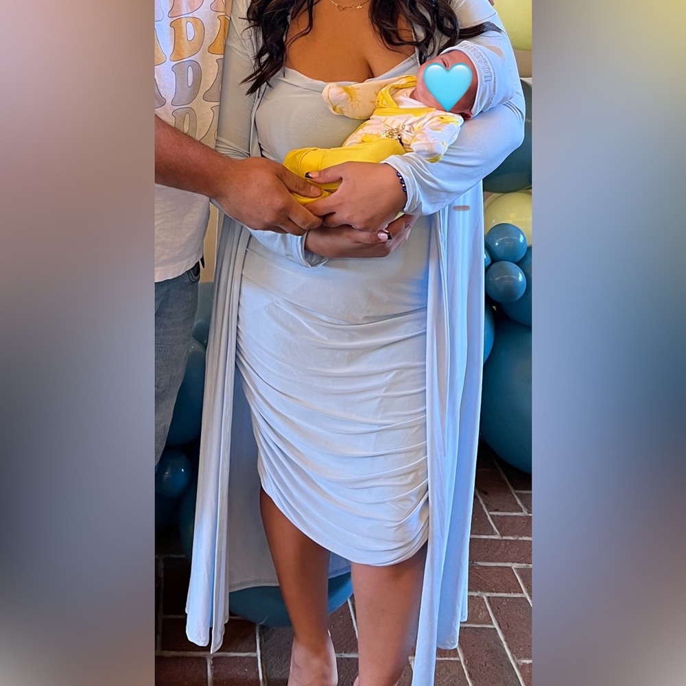 Size 12 Blue Maternity dress